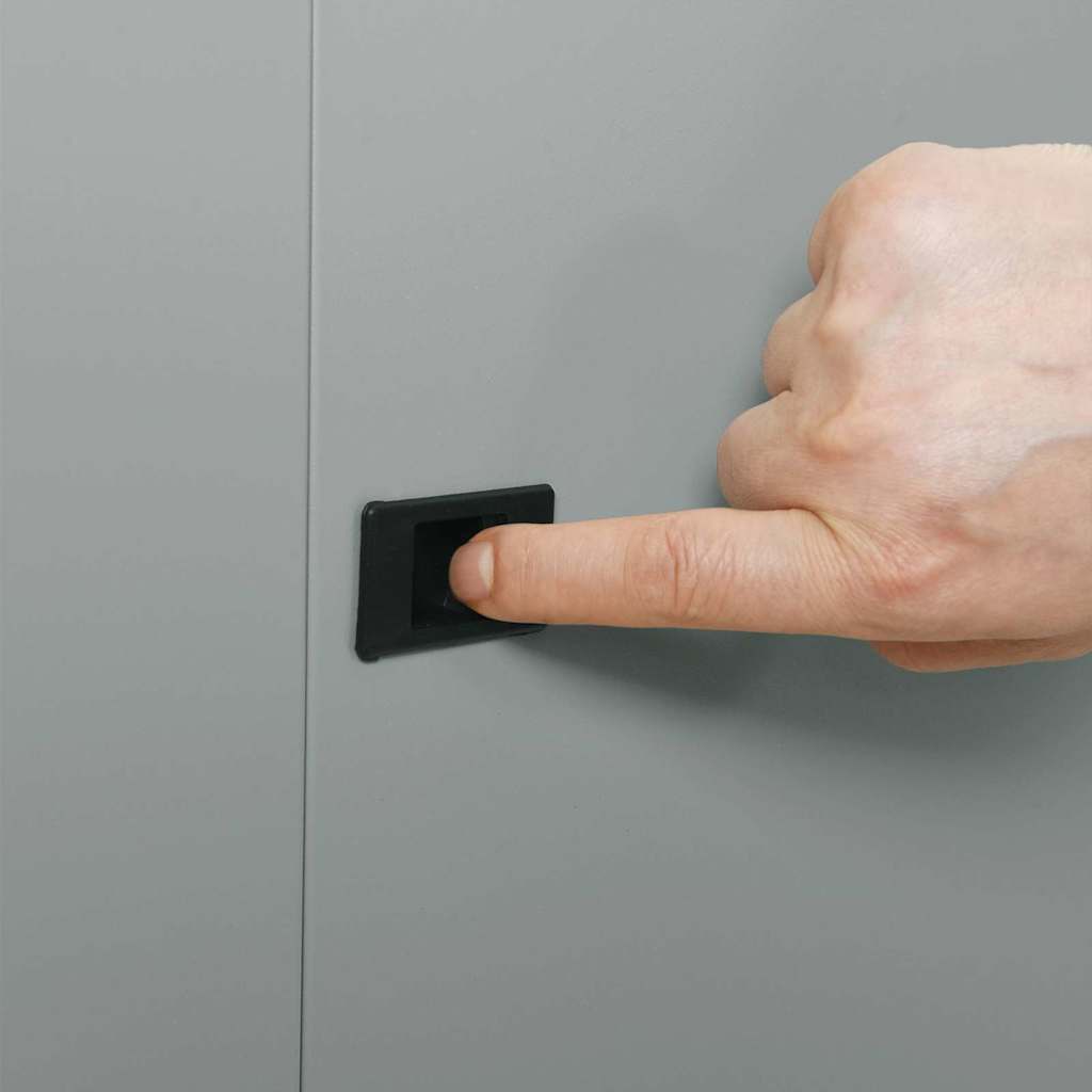 Netwerk kabinet met opslag Grijs 60 x 45 x 50 cm Staal