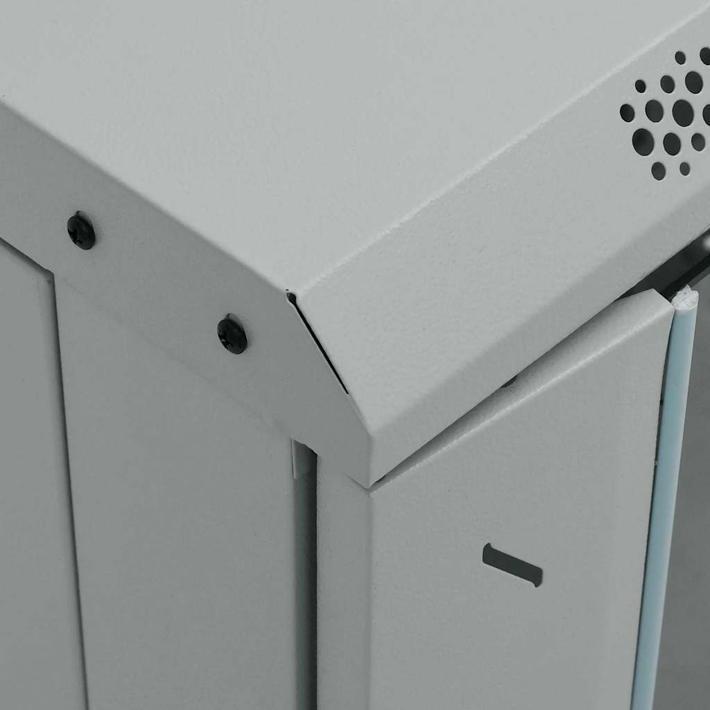 Netwerk kabinet met opslag Grijs 60 x 60 x 80 cm Staal