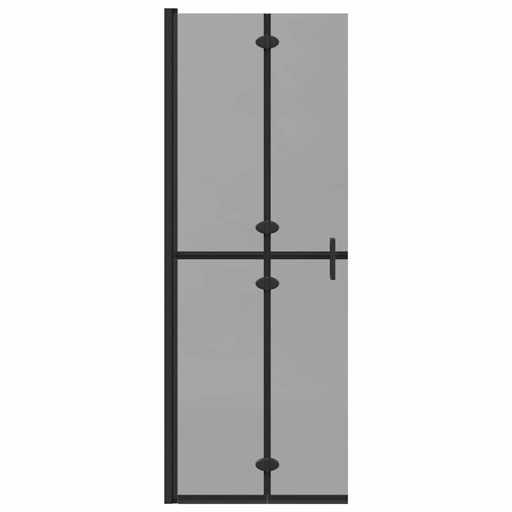 Inloop Douche Wand Zwart En Donkertransparant Zwart frame/donker doorzichtig glas