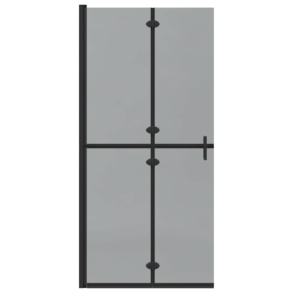 Inloop Douche Wand Zwart En Donkertransparant Zwart frame/donker doorzichtig glas