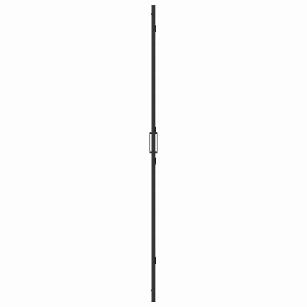 Inloop Douche Wand Zwart En Donkertransparant Zwart frame/donker doorzichtig glas