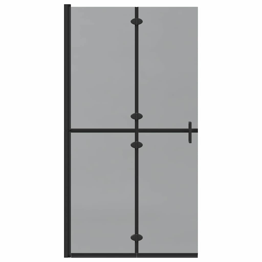Inloop Douche Wand Zwart En Donkertransparant Zwart frame/donker doorzichtig glas