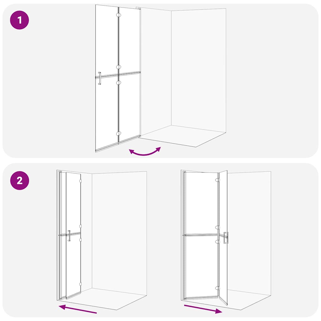Inloop Douche Wand Zwart En Donkertransparant Zwart frame/donker doorzichtig glas