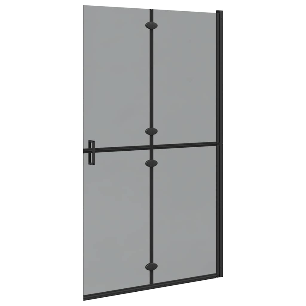 Inloop Douche Wand Zwart En Donkertransparant Zwart frame/donker doorzichtig glas