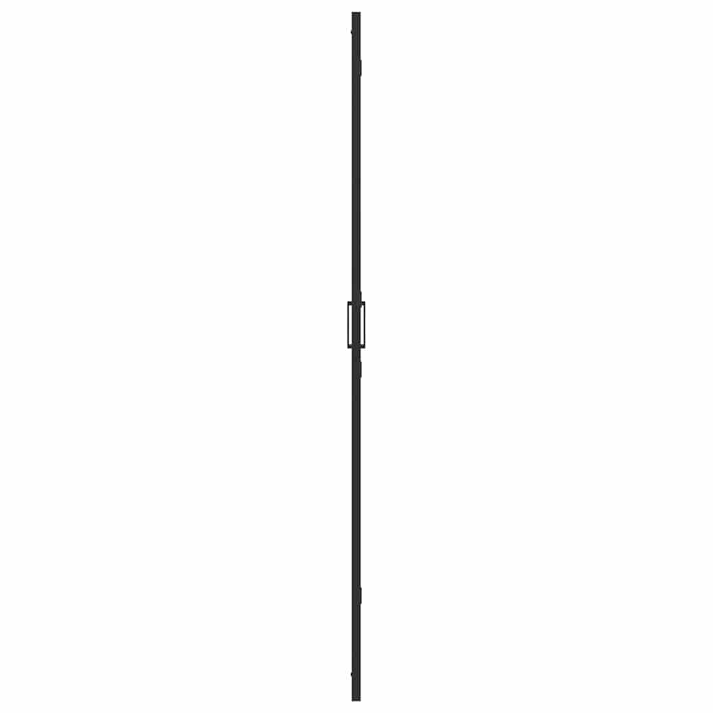 Inloop Douche Wand Zwart En Donkertransparant Zwart frame/donker doorzichtig glas