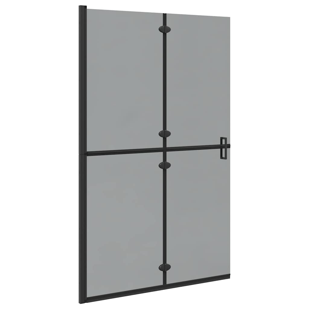 Inloop Douche Wand Zwart En Donkertransparant Zwart frame/donker doorzichtig glas