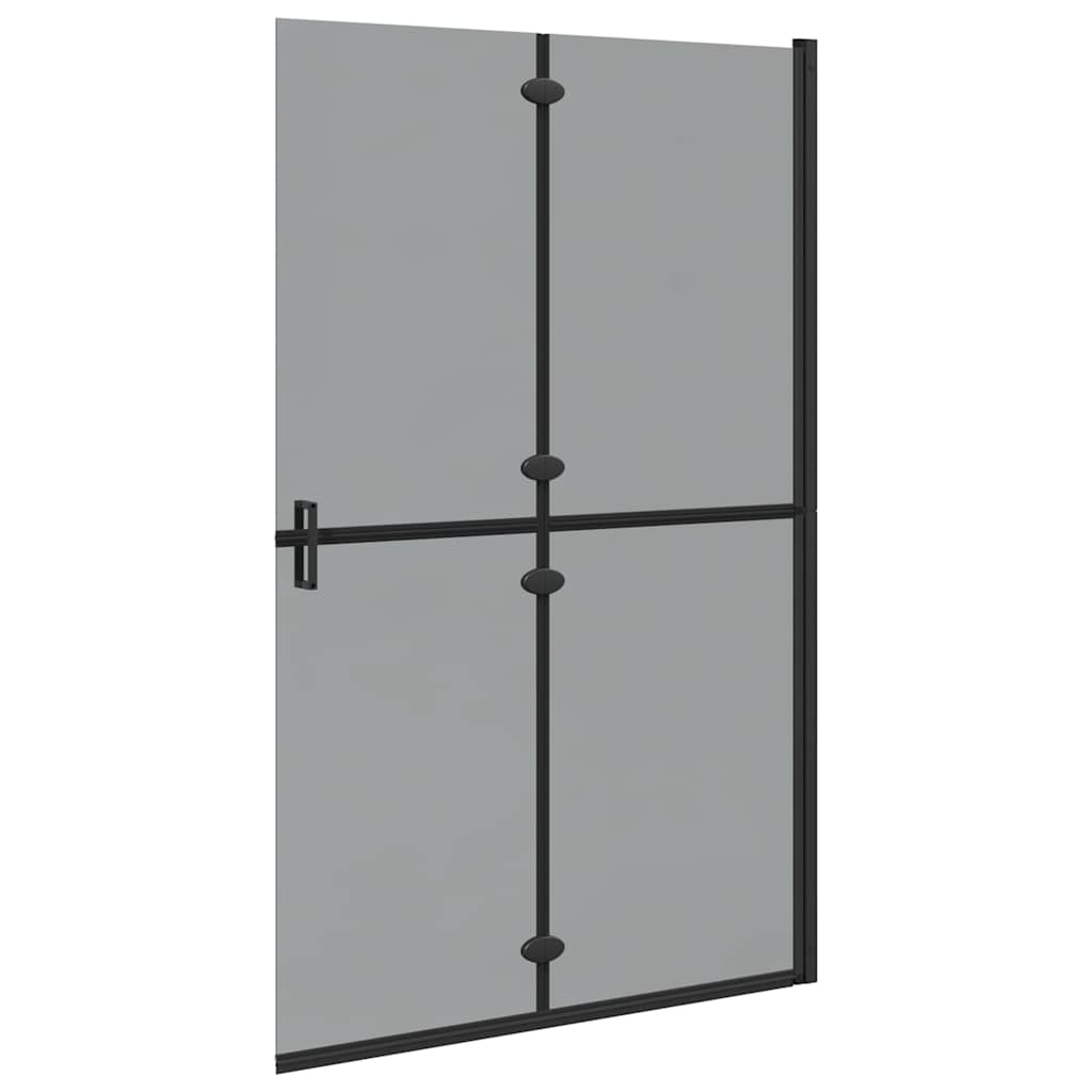 Inloop Douche Wand Zwart En Donkertransparant Zwart frame/donker doorzichtig glas