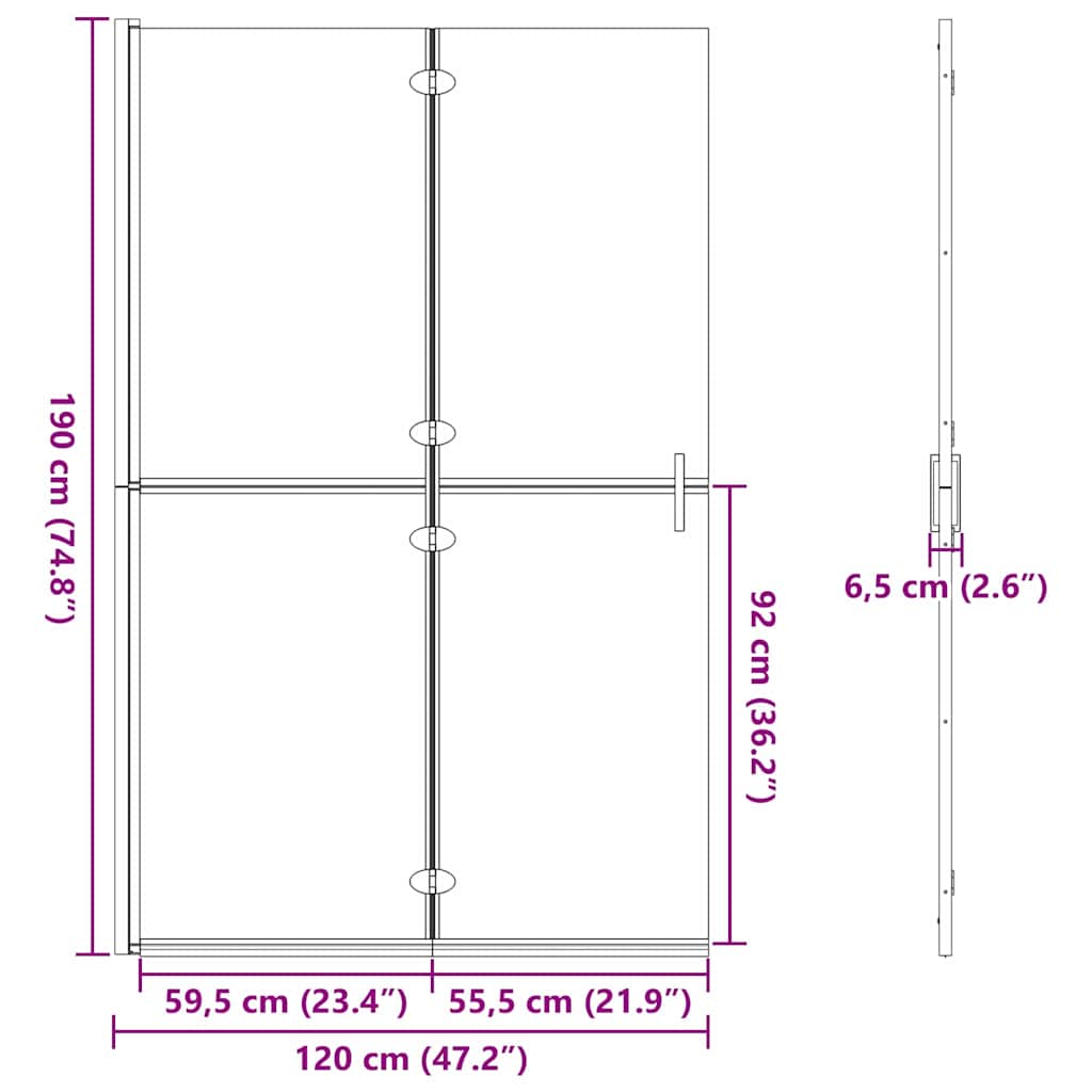 Inloop Douche Wand Goud En Transparant Gehard Glas Gouden frame/helder glas