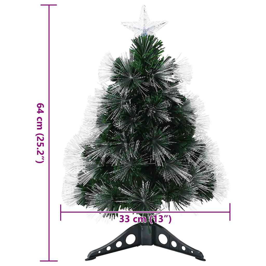 Kunstkerstboom met decoratieve touwlichten Groen 64 cm PVC