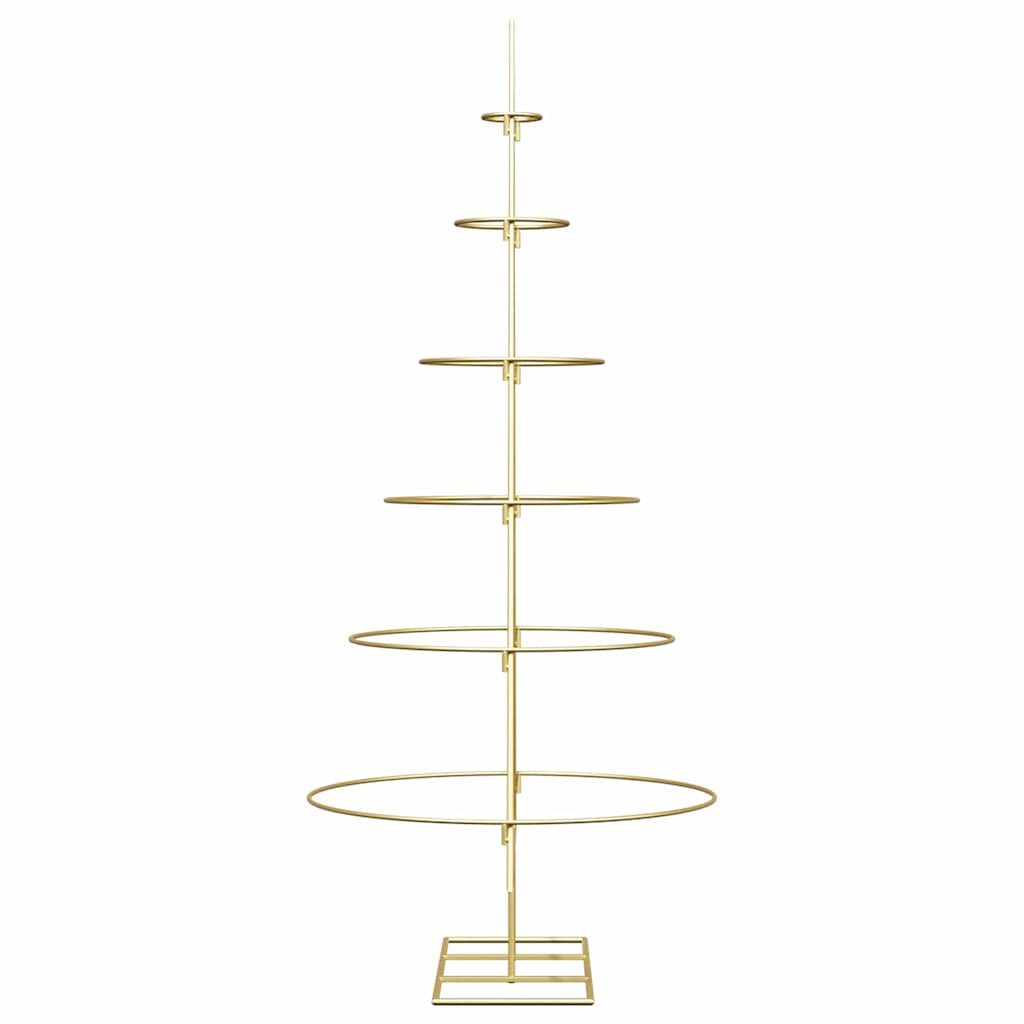Metalen kerstboom met standaard Goud 150 cm Poedergecoat staal