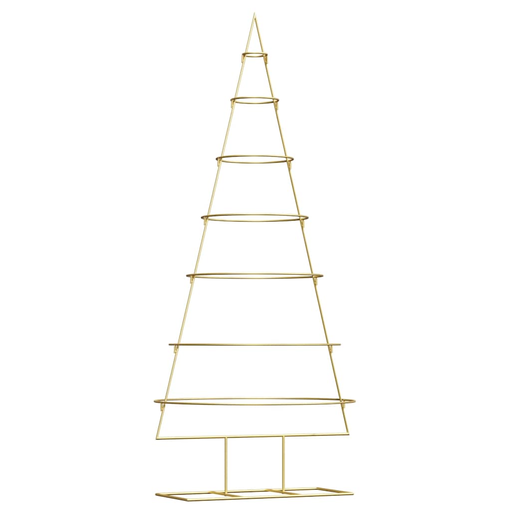 Metalen kerstboom met standaard Goud 180 cm Poedergecoat staal