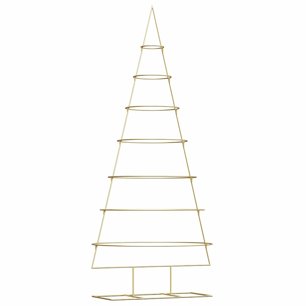 Metalen kerstboom met standaard Goud 210 cm Poedergecoat staal