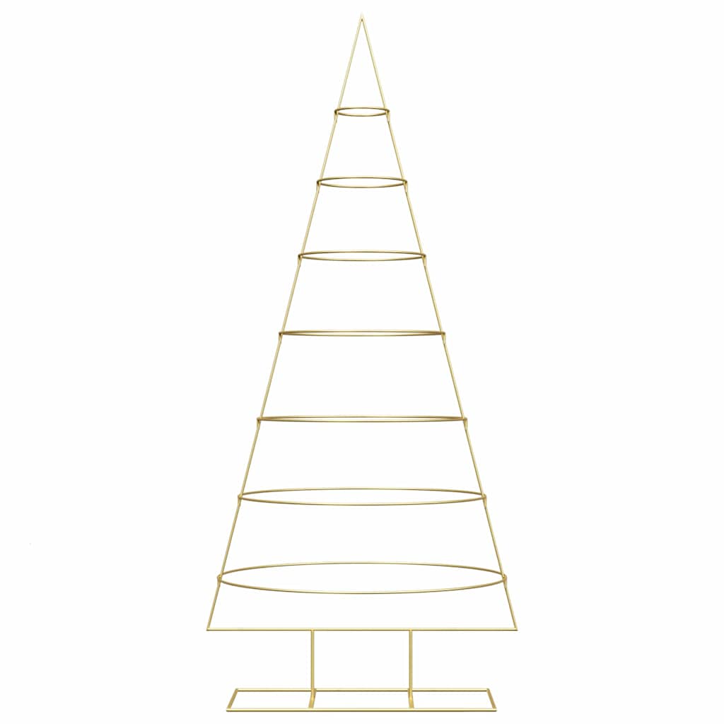 Metalen kerstboom met standaard Goud 210 cm Poedergecoat staal