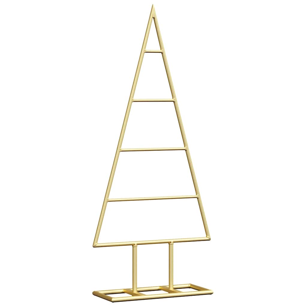 Metalen kerstboom met standaard Goud 60 cm Poedergecoat staal