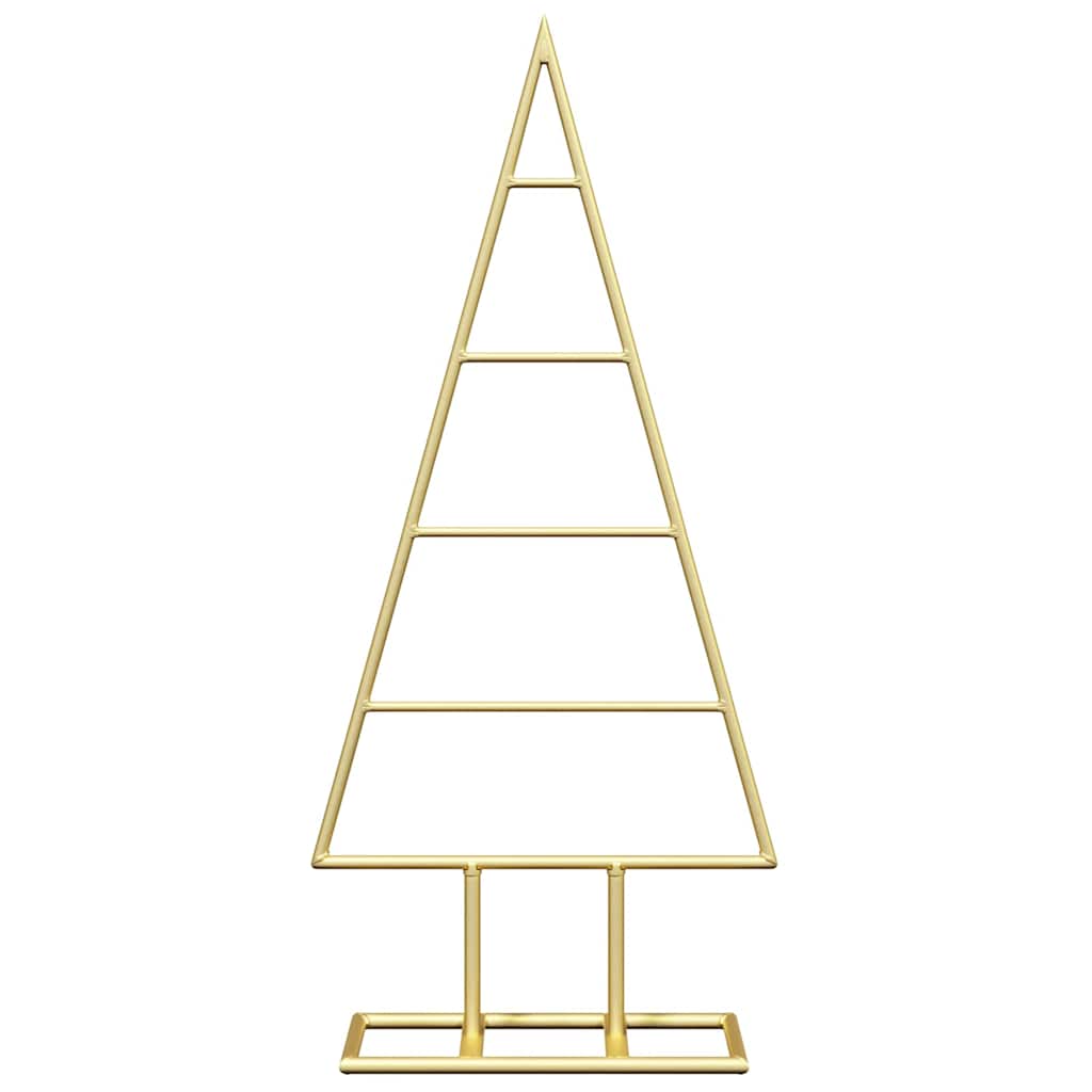 Metalen kerstboom met standaard Goud 60 cm Poedergecoat staal