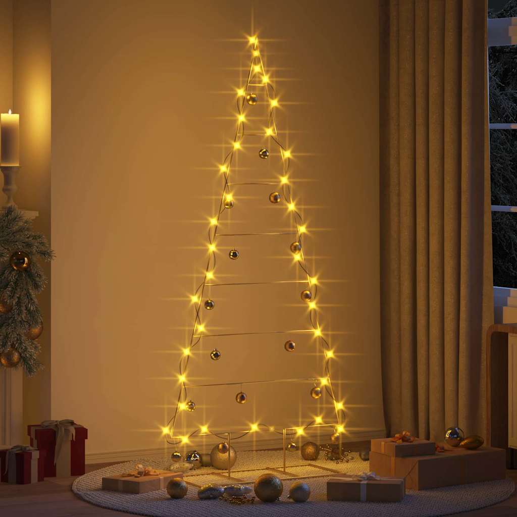 Metalen kerstboom met standaard Goud 210 cm Poedergecoat staal