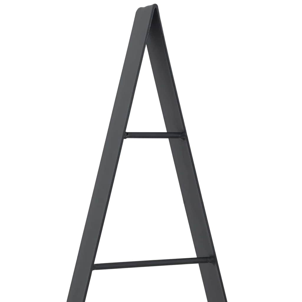 Metalen kerstboom met standaard Zwart 90 cm Staal