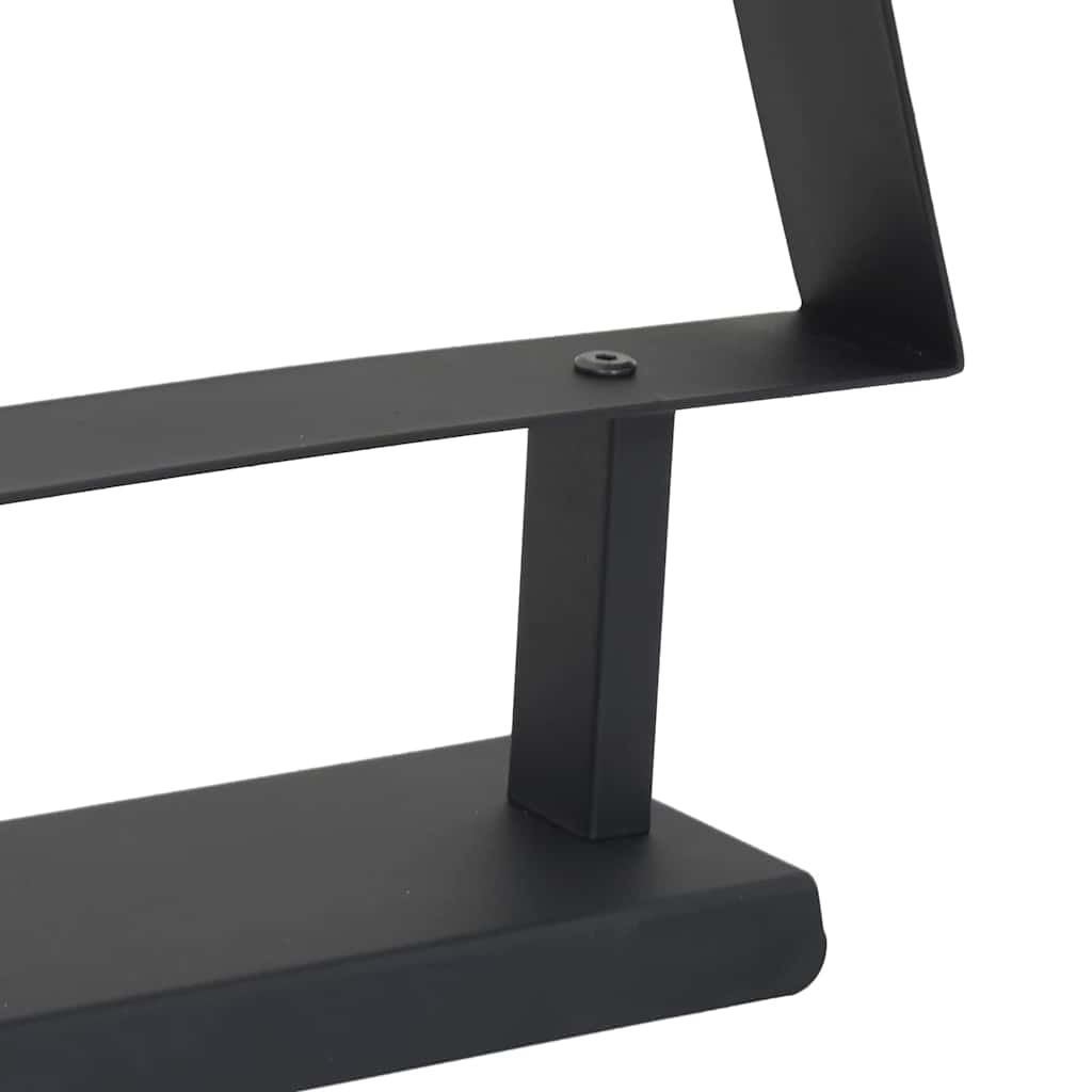 Metalen kerstboom met standaard Zwart 90 cm Staal