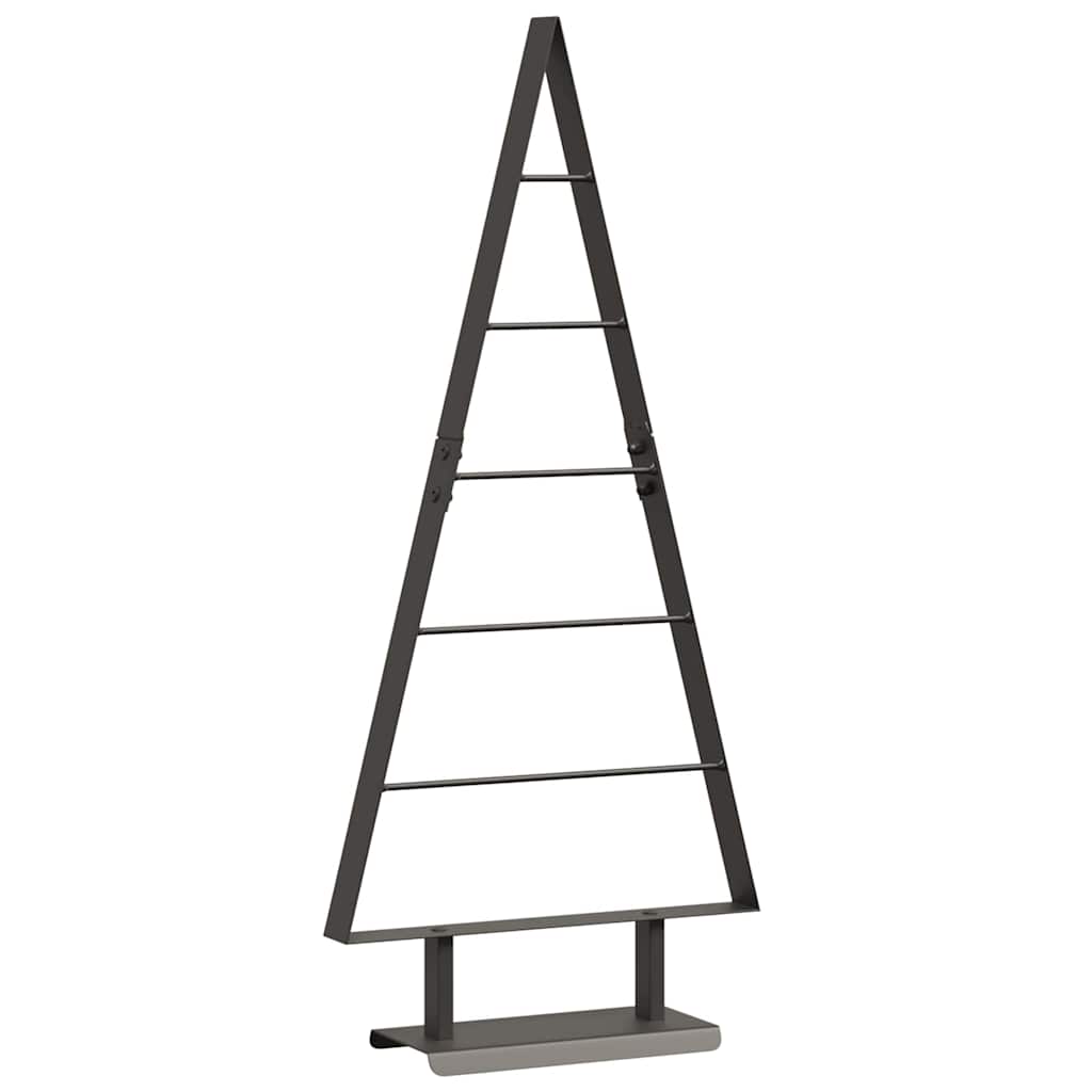 Metalen kerstboom met standaard Zwart 90 cm Staal