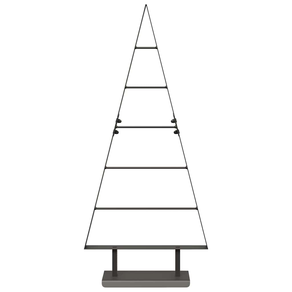 Metalen kerstboom met standaard Zwart 90 cm Staal