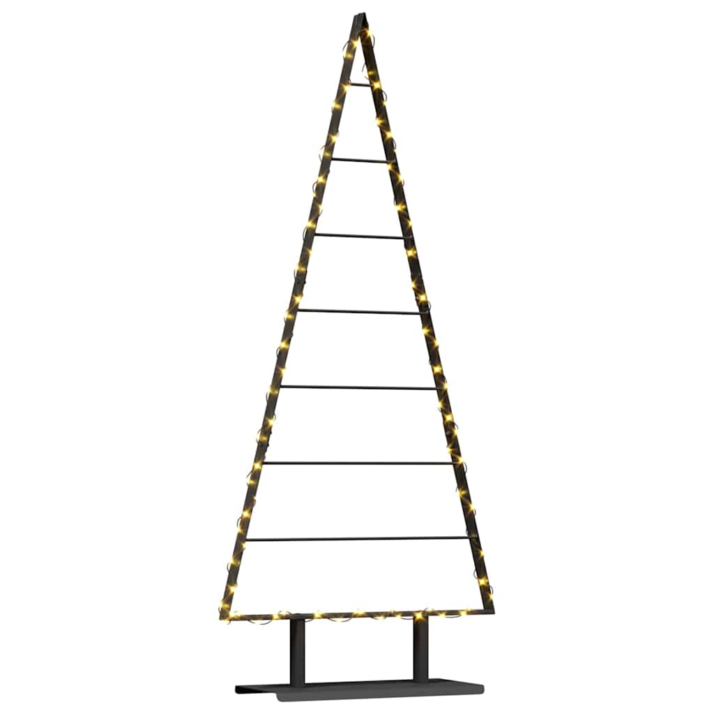 Metalen kerstboom met standaard Zwart 150 cm Staal