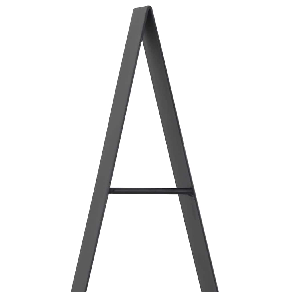 Metalen kerstboom met standaard Zwart 180 cm Staal