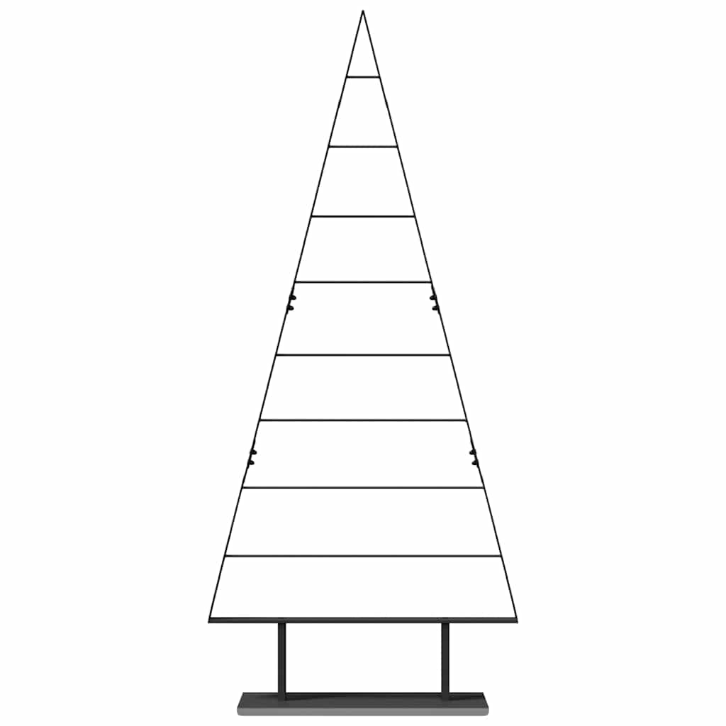 Metalen kerstboom met standaard Zwart 180 cm Staal