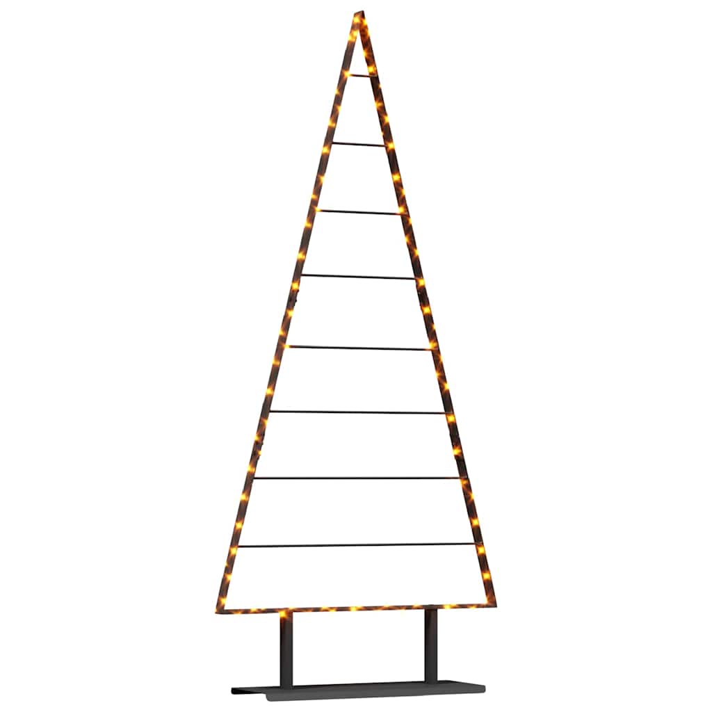Metalen kerstboom met standaard Zwart 180 cm Staal