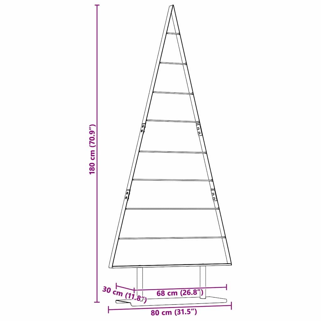Metalen kerstboom met standaard Zwart 180 cm Staal