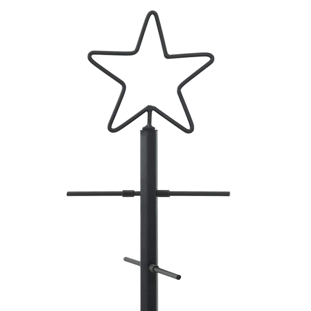 Metalen kerstboom met standaard Zwart 90 cm Poedergecoat staal
