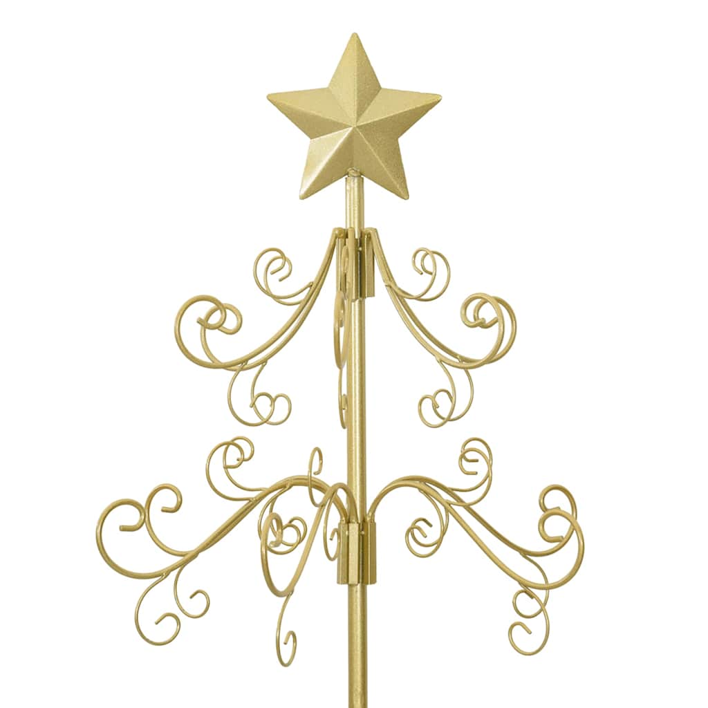 Metalen kerstboom met standaard Goud 215 cm Poedergecoat staal