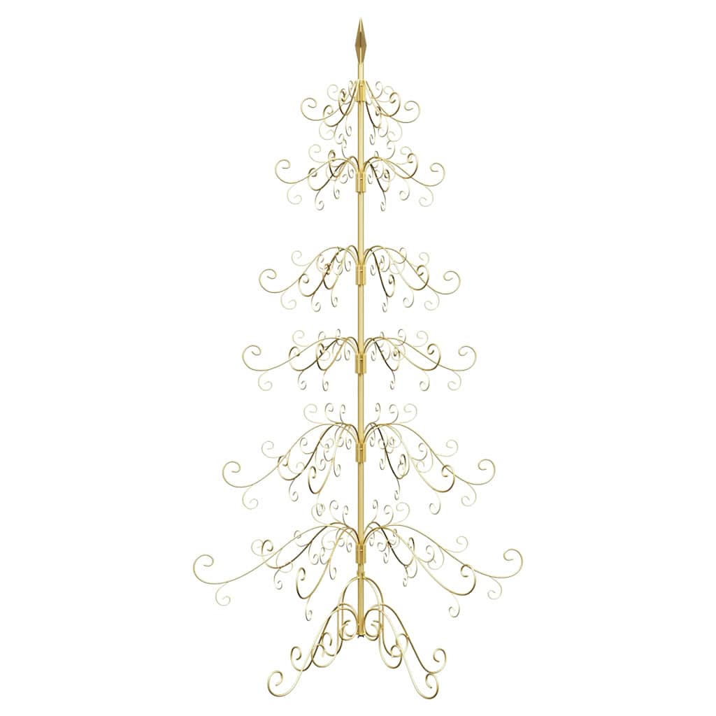 Metalen kerstboom met standaard Goud 215 cm Poedergecoat staal