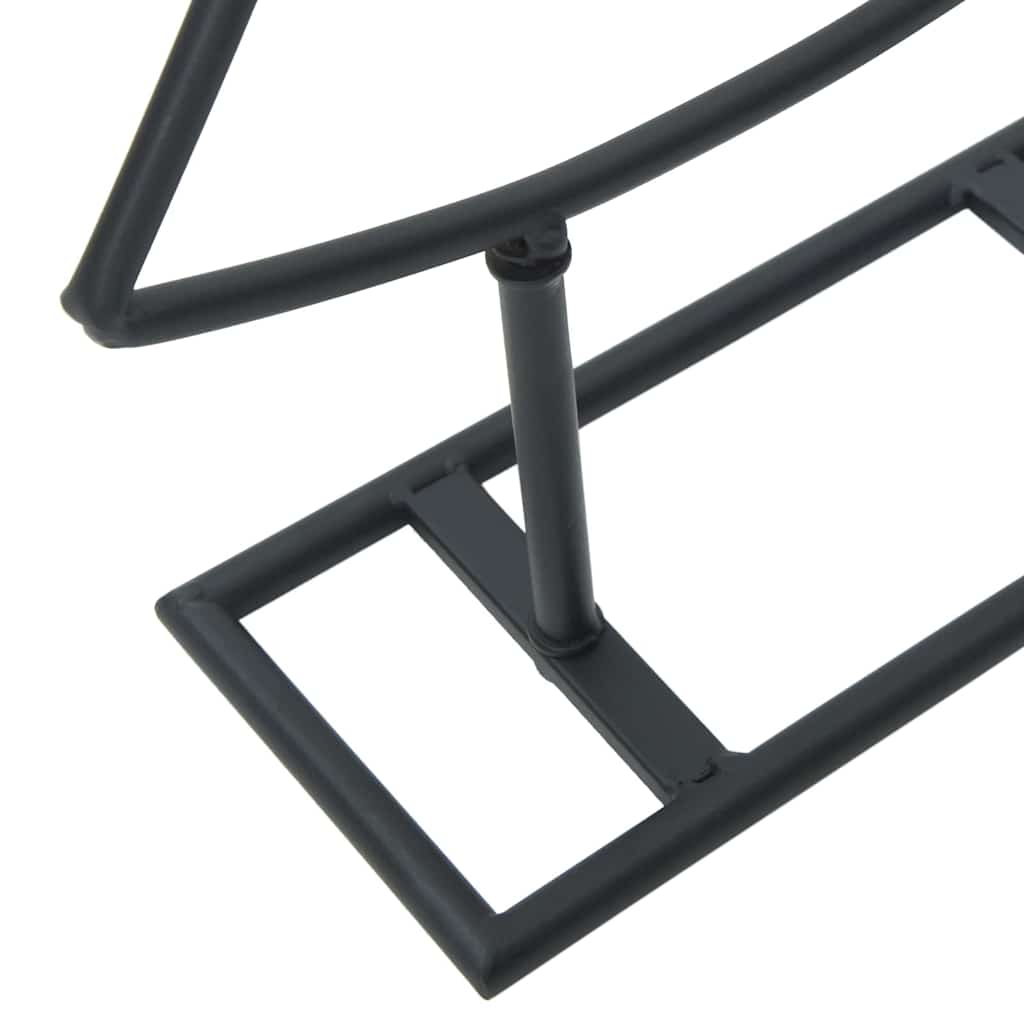 Metalen kerstboom met standaard Zwart 90 cm Staal