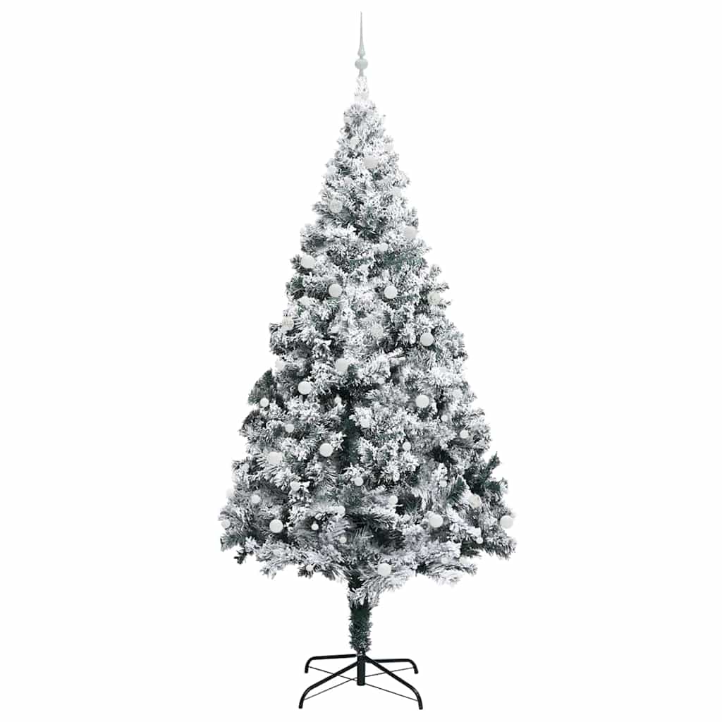 Kerstboom Met Decoratieve Touwlichten 300 Cm Pvc Wit