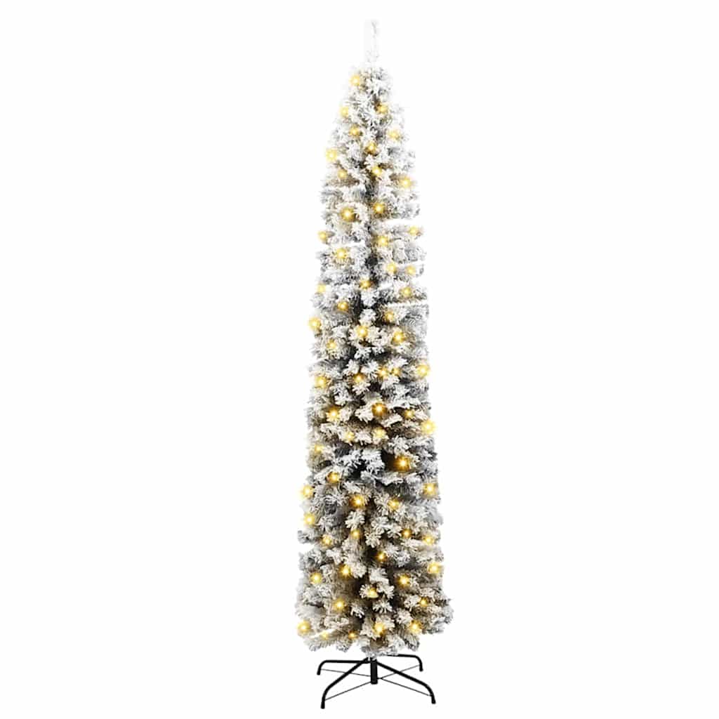 Kunstkerstboom Groen 180 cm PVC en Staal en Kunststof