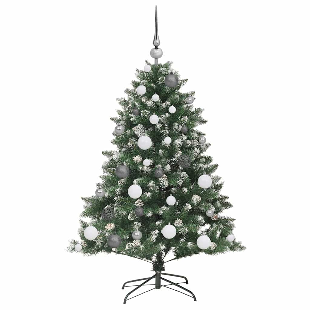 Kunstkerstboom Groen 85 x 85 x 120 cm PVC en Plastic en Staal