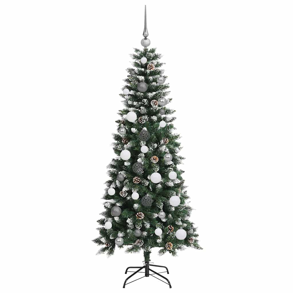 Kunstkerstboom Groen 66 x 66 x 150 cm PVC en Plastic en Staal