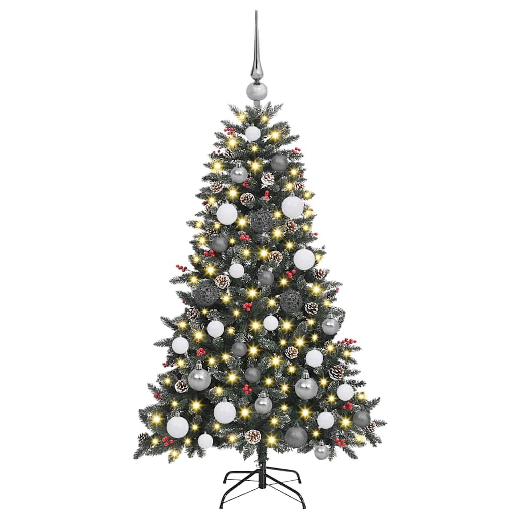 Kunstkerstboom Groen 68 x 68 x 120 cm PVC en Plastic en Staal