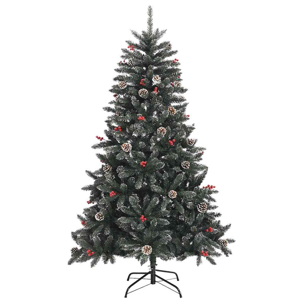 Kunstkerstboom Groen 68 x 68 x 120 cm PVC en Plastic en Staal