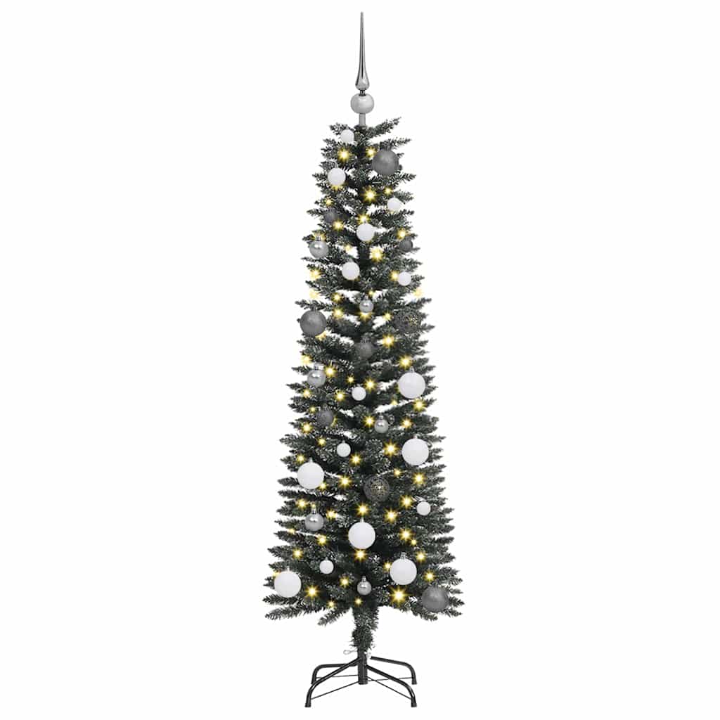 Kunstkerstboom Groen 43 x 43 x 150 cm PVC en Plastic en Staal