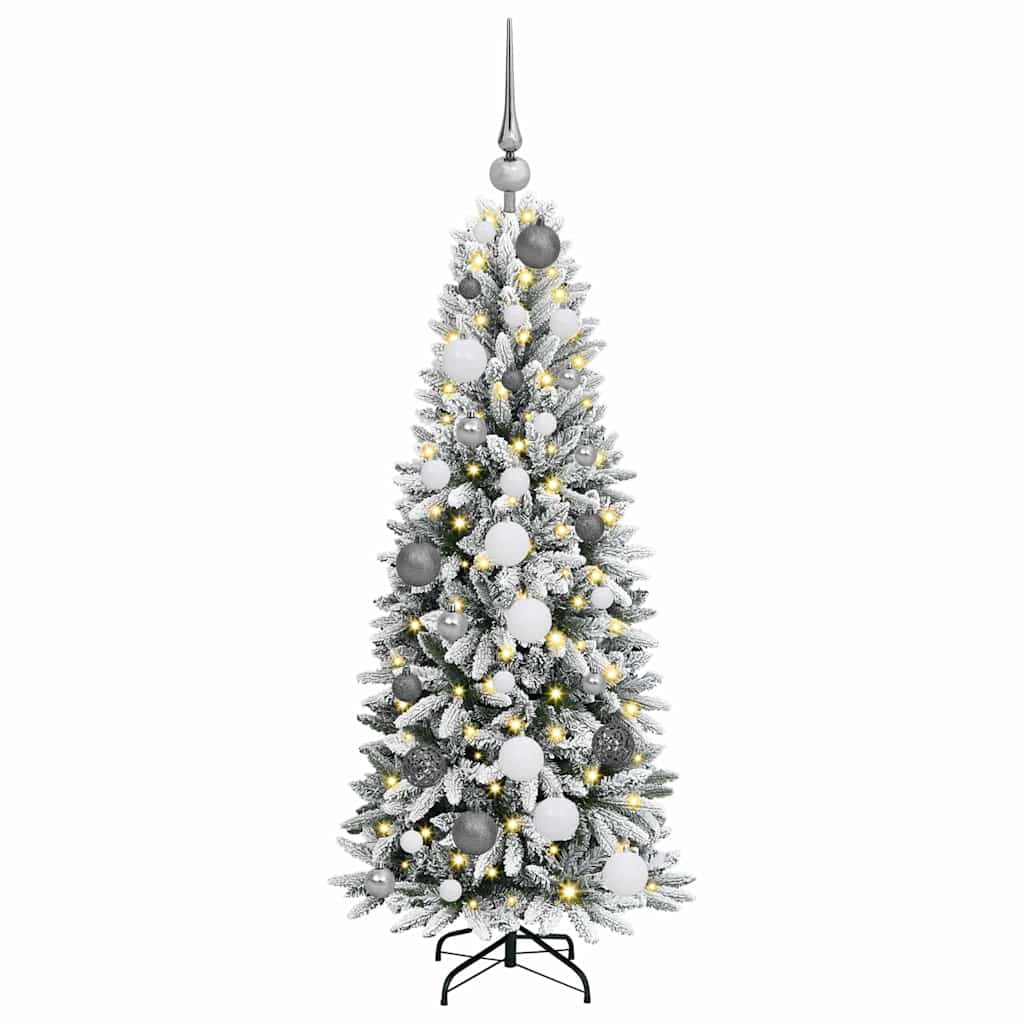 Kunstkerstboom met 150 LED met standaard Wit 53 x 53 x 120 cm
