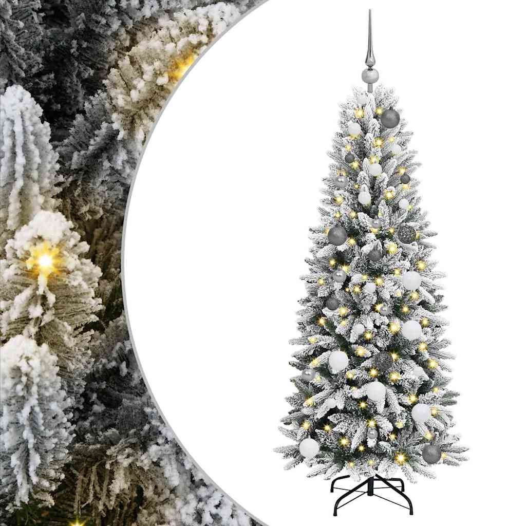 Kunstkerstboom met 150 LED met standaard Wit 63 x 63 x 150 cm