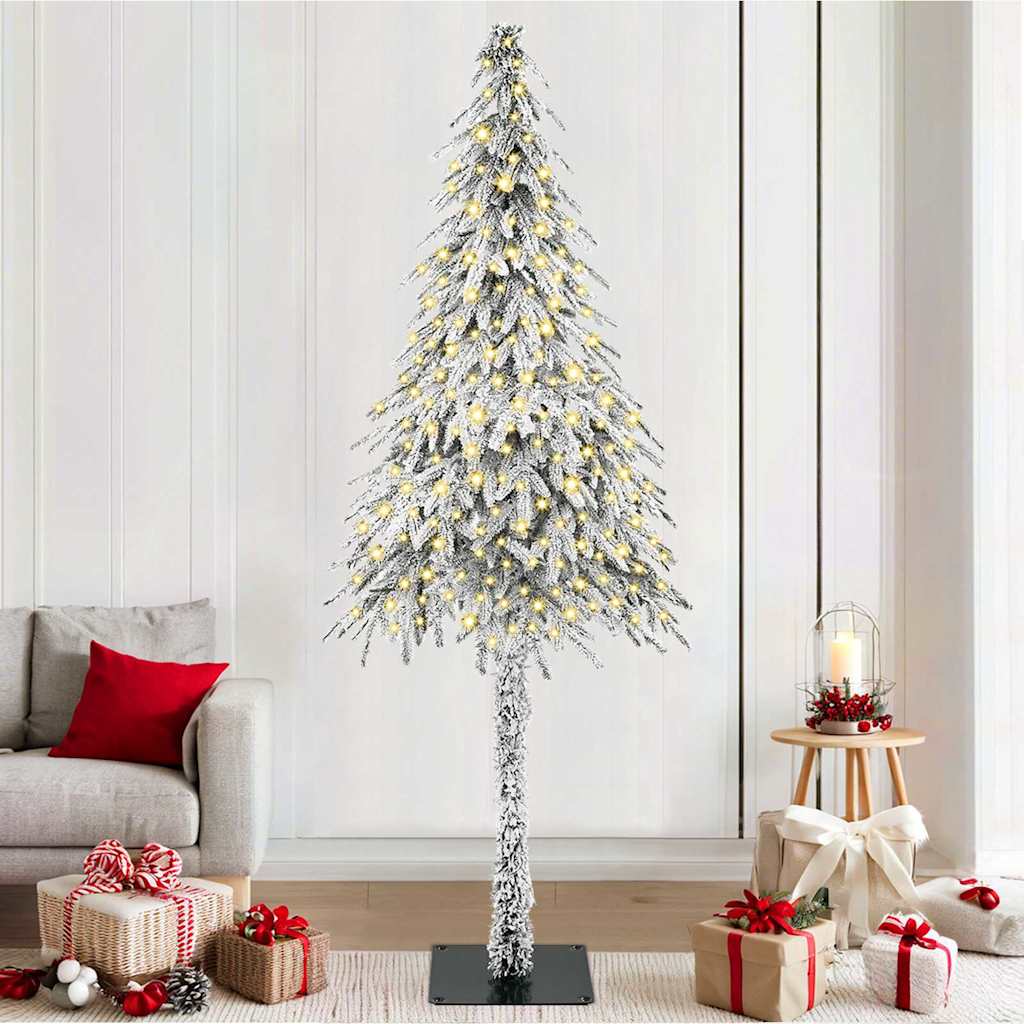 Kerstboom met 300 LED met standaard Wit 210 cm PE en staal