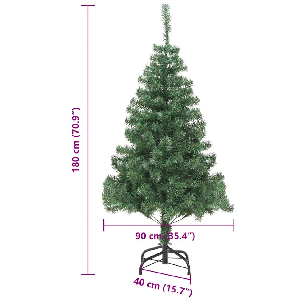 Kerstboom met 300 LED met standaard Groen 180 cm PVC