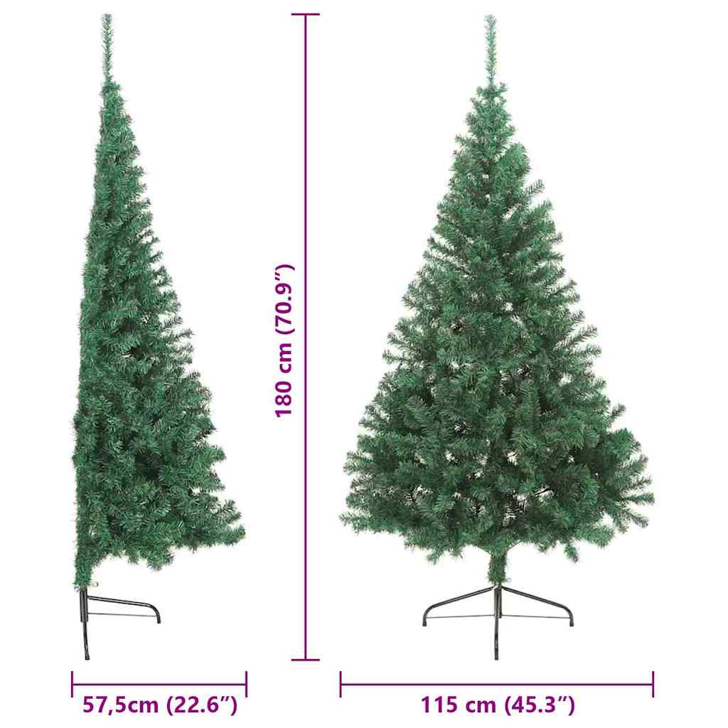 Kunstmatig Voorverlicht Kerstboom met 300 LED Groen 180 cm PVC