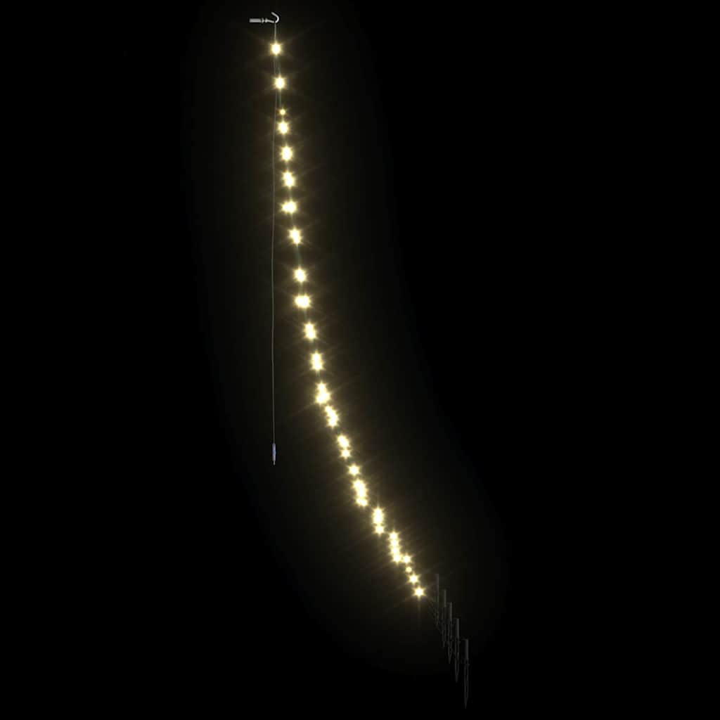 LED Kerstboom met 112 LED met grondpennen Warmwit 182 cm Metaal