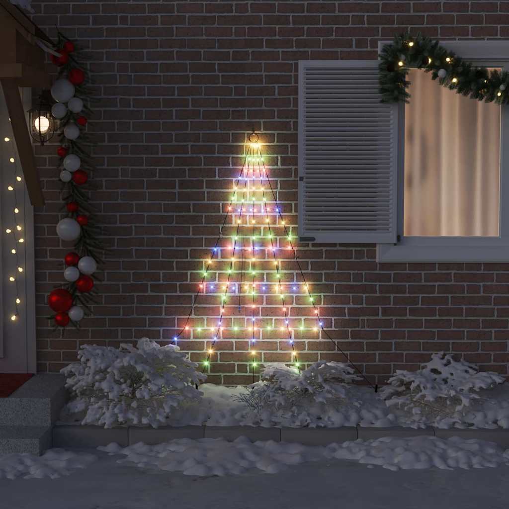 LED Kerstboom met 112 LED Multikleur 182 cm Metaal