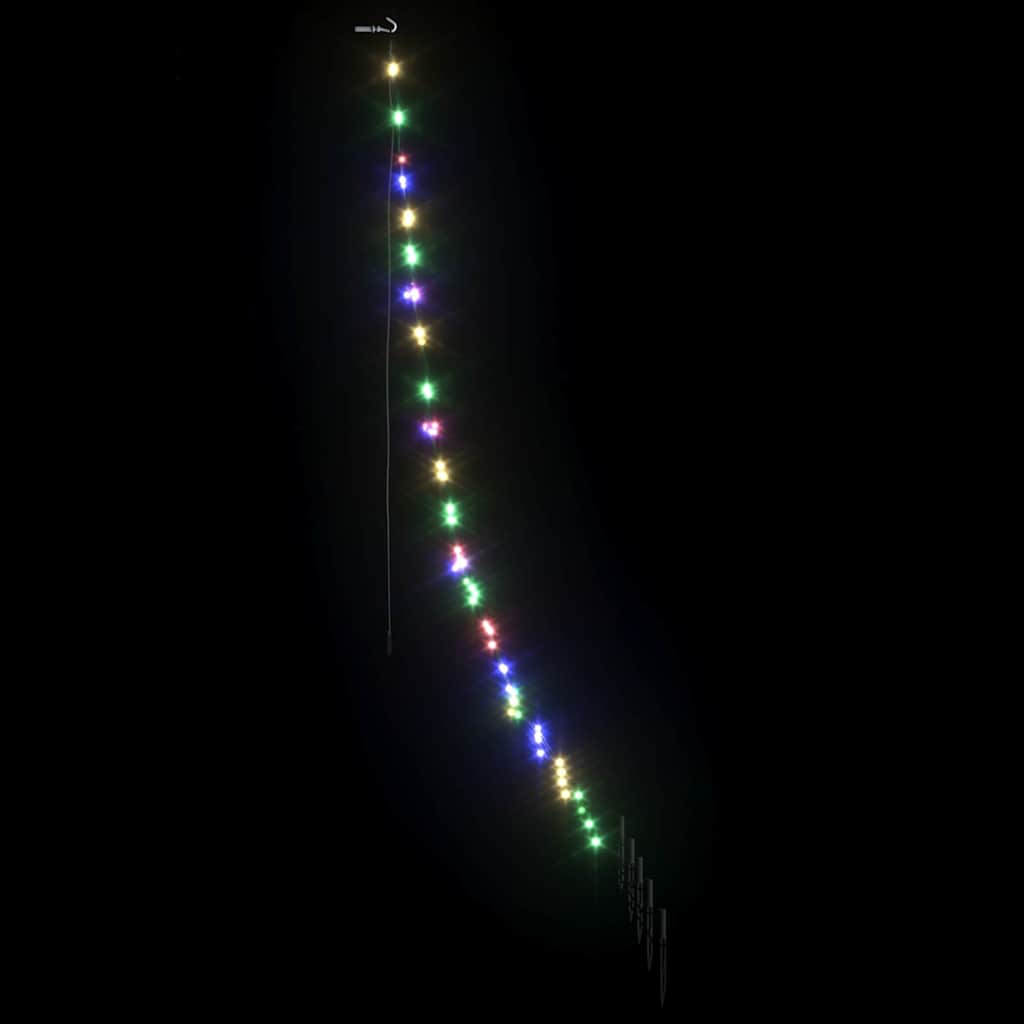 LED Kerstboom met 112 LED Multikleur 182 cm Metaal