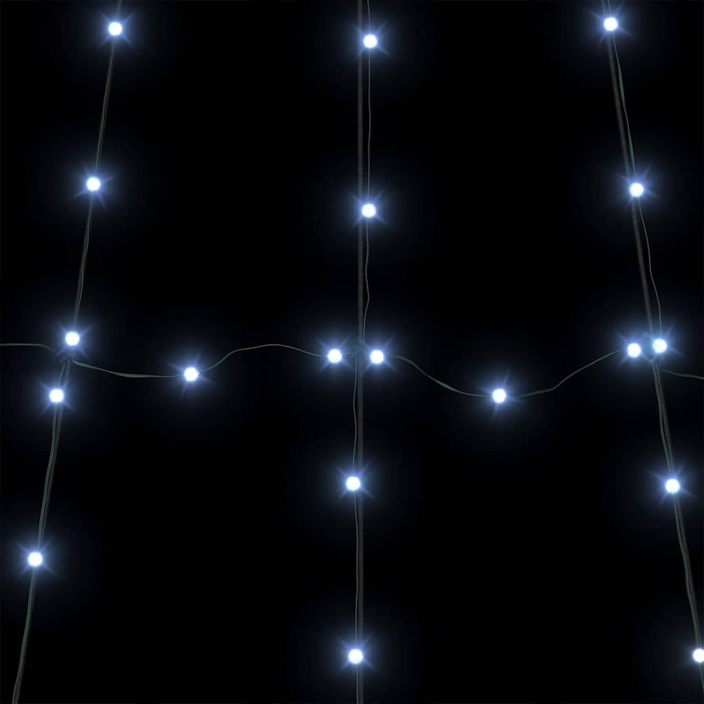 LED Kerstboom met 168 LED met grondpennen Koudwit 306 cm Metaal