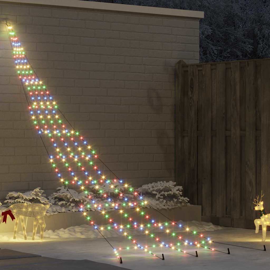 LED Kerstboom met 276 LED Multikleur 511 cm Metaal